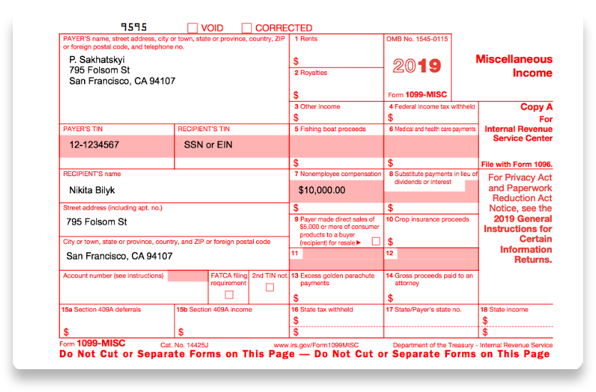 How To Fill Out Irs 1099 Misc 2019 2020 Form Pdf Expert