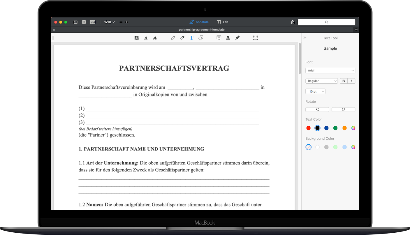 Muster Einer Partnerschaftsvereinbarung Kostenlose Geschaftspartnerschaftsvereinbarung