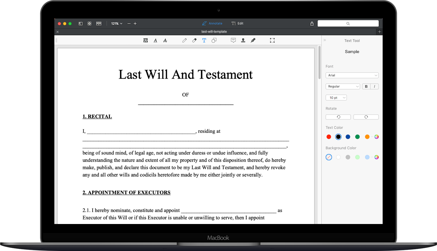 last will software for mac