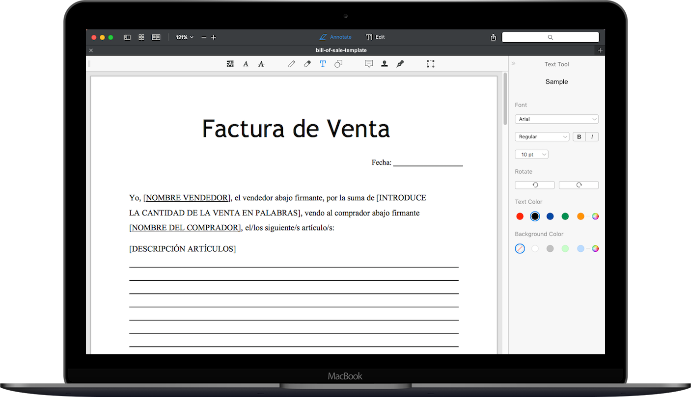 Formulario De Factura De Venta Gratuita Descarga Formularios De Venta Genericos