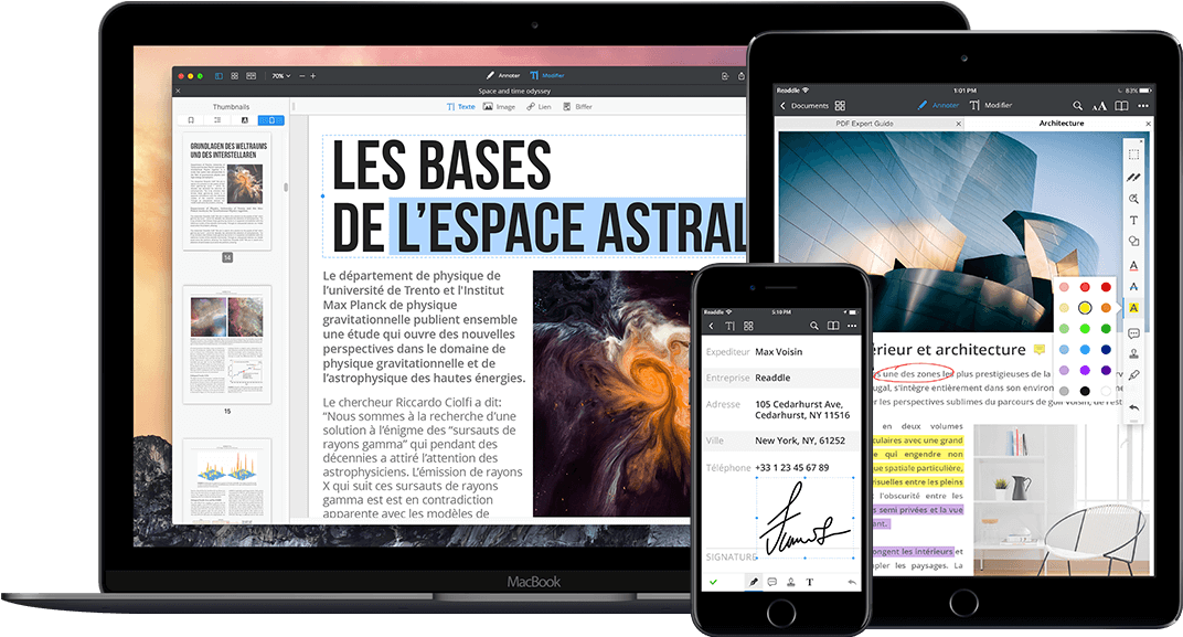 Éditeur PDF pour Mac, iPhone et iPad